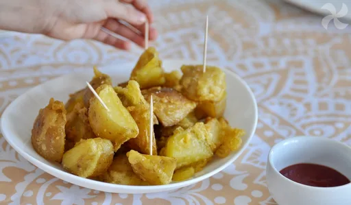 Patatas rebozadas para el aperitivo