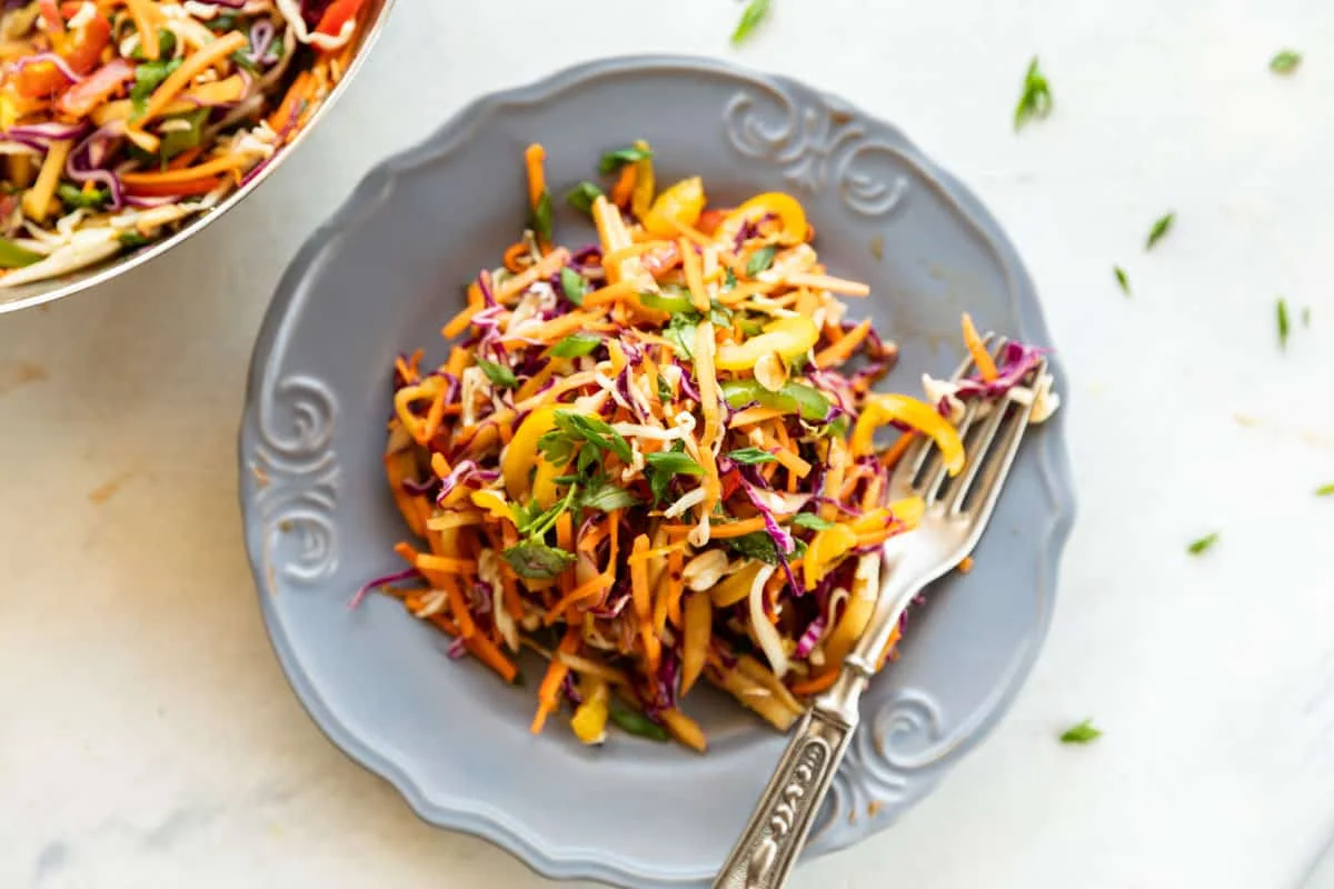 Asian Slaw | Healthy Cabbage Salad