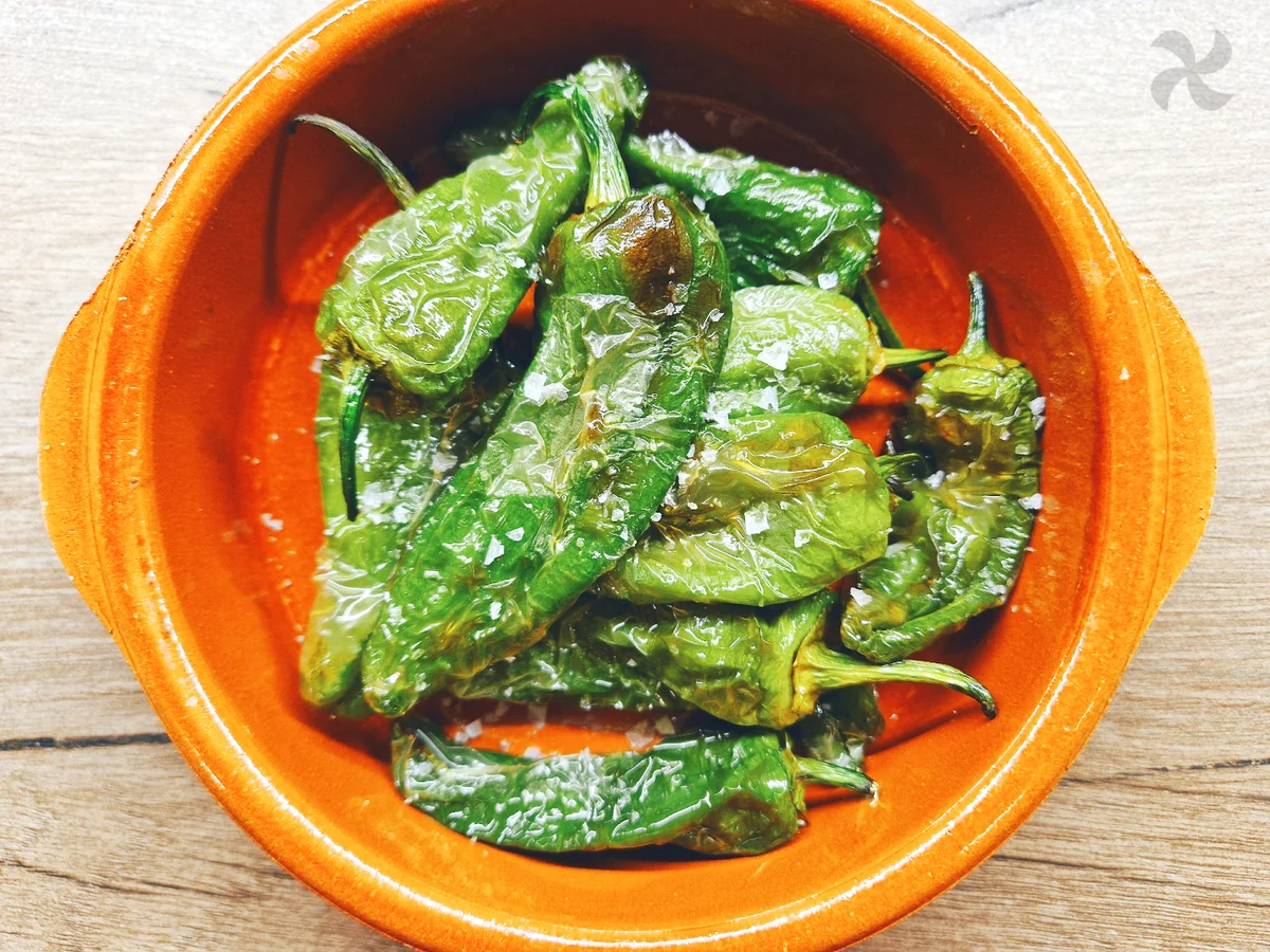 Pimientos del padrón en airfryer