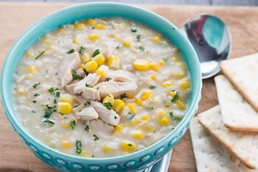 Crema de maíz y pollo