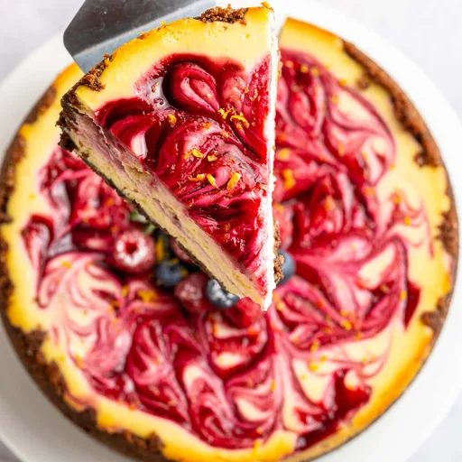 Receta de tarta de queso con frambuesa