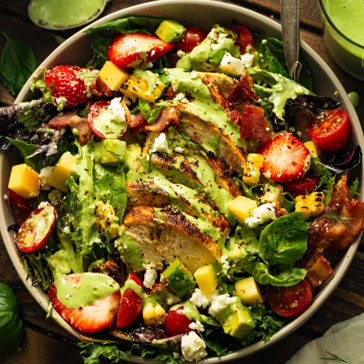 Ensalada de pollo a la parrilla