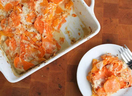 Sweet Potato and Butternut Squash Gratin