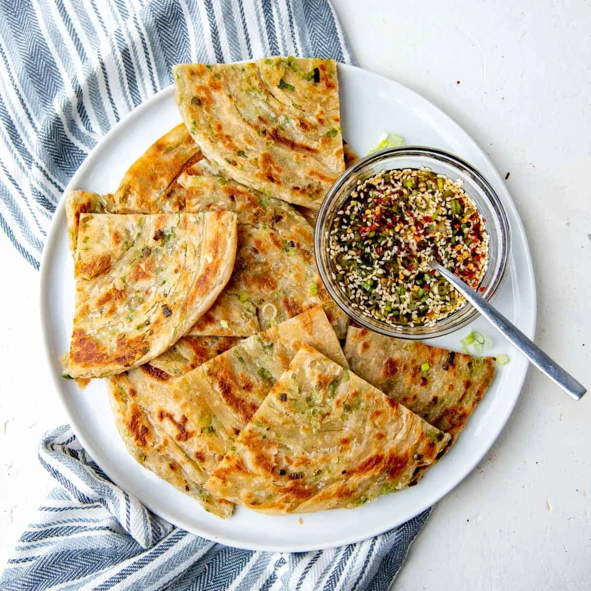 Homemade Chinese Scallion Pancakes