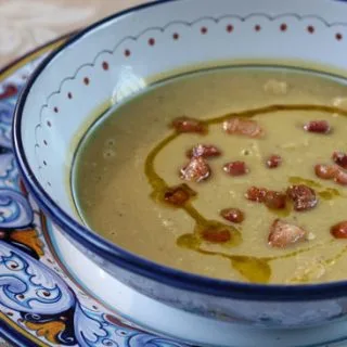 Zuppa di Ceci ~ Sopa cremosa de garbanzos