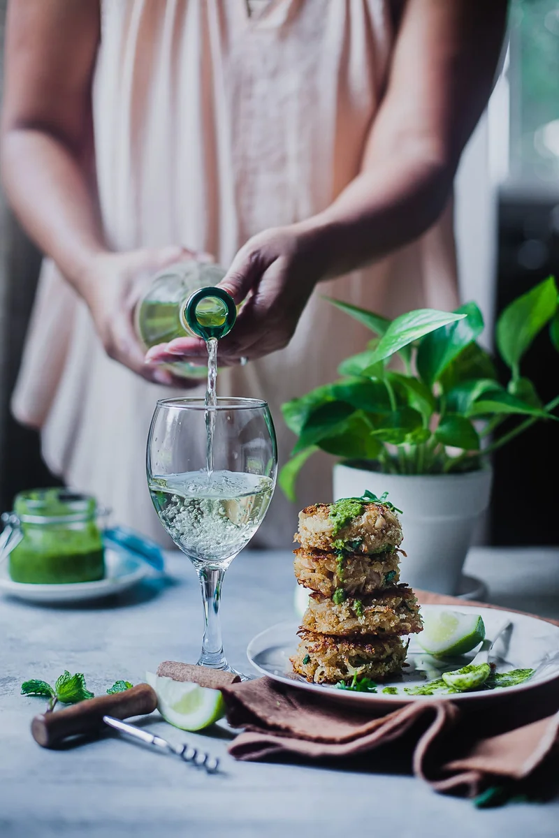 Crab Cakes with Chimichurri Sauce