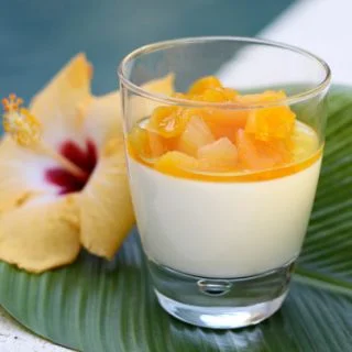Yogurt Panna Cotta With Apricots