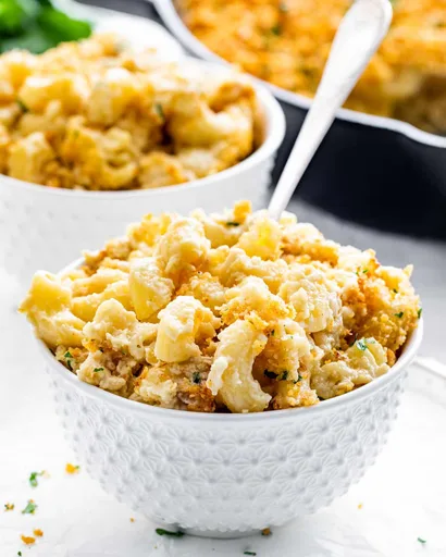 Macarrones con queso al horno