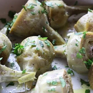 Braised Spring Artichokes