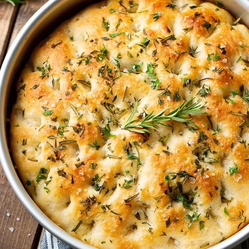 El pan focaccia a las hierbas más fácil
