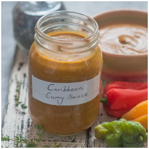 Salsa de curry caribeña