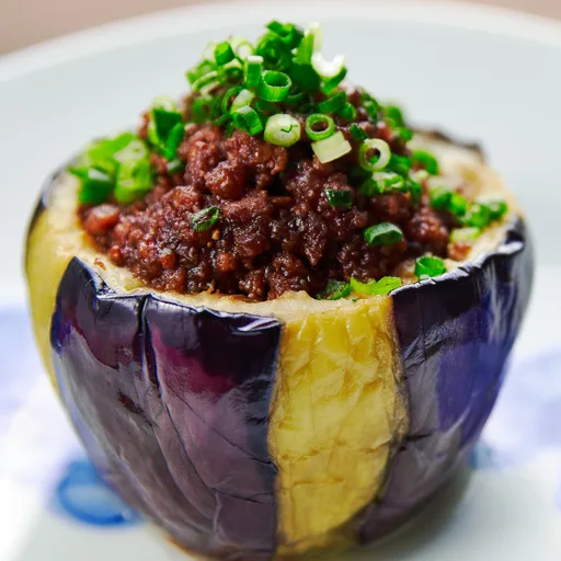 Stuffed Miso Eggplant (Nikumiso Dengaku)