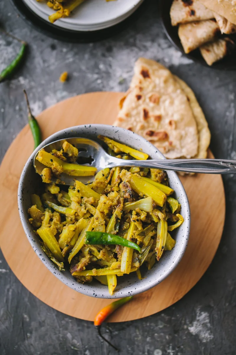 Fulkopi’r Data Bhaja - Cauliflower Stalk Stir fried