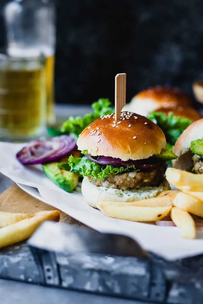 Indian Spiced Chicken Burger