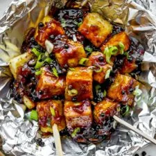 Baked Tofu with Black Pepper Sauce