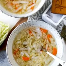 Cabbage Soup With Kombu Dashi