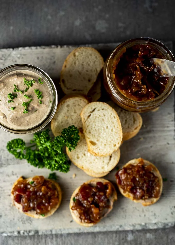 Chicken Liver Mousse with Bacon Jam