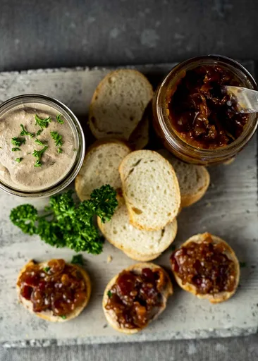 Chicken Liver Mousse with Bacon Jam