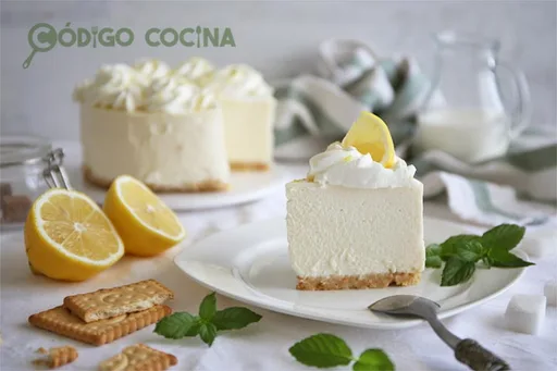 Tarta de limón sin horno y sin gelatina
