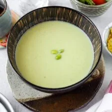 Edamame Vichyssoise (Chilled Edamame and Potato Soup)