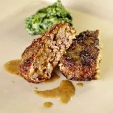 Julia Child's Ground Beef Patties with Onions and Herbs