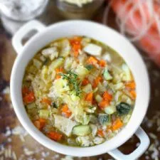 Lemon Chicken Orzo Soup
