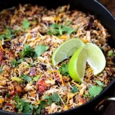 One Pot Chicken and Quinoa Enchilada