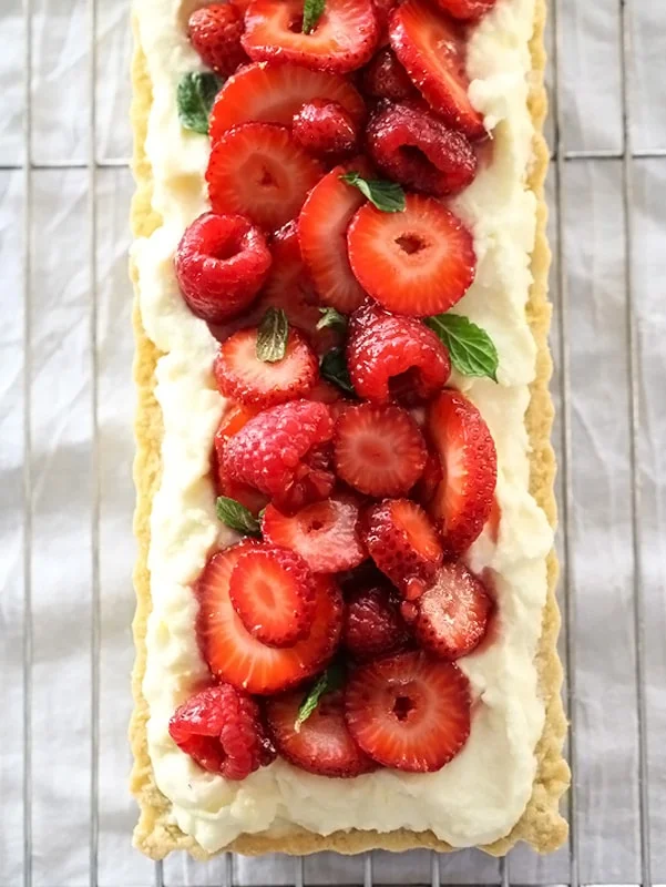 Berry Tart With Lemon Curd Mascarpone
