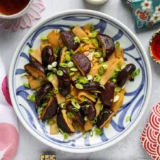 Sautéed Shiitake Mushrooms with Bamboo Shoots