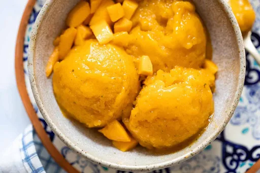 Sorbete de caqui