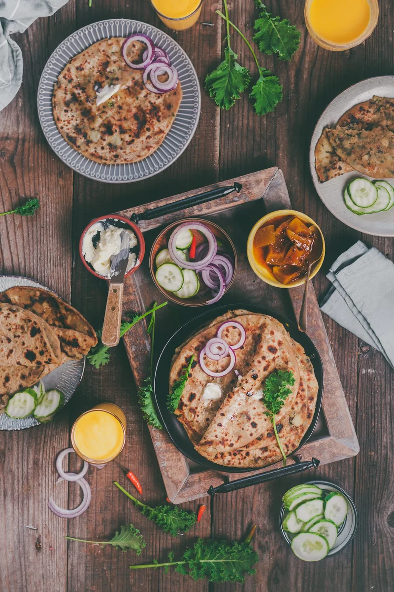 Potato And Kale Paratha