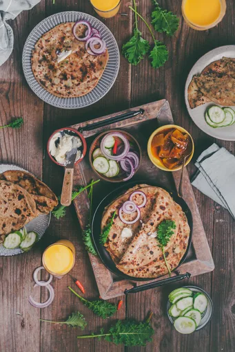 Potato And Kale Paratha