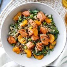 Warm Asian Salmon Salad