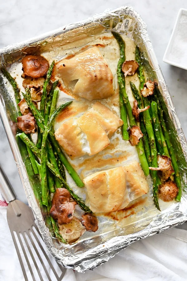 Broiled Miso Cod With Vegetables