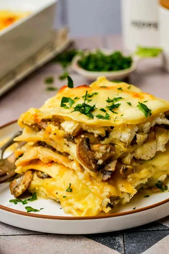 Lasaña Vegetariana con Champiñones