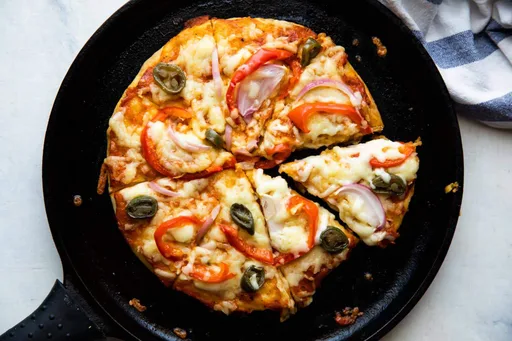 Pizza sin Levadura en la Sarten (Masa Mágica)