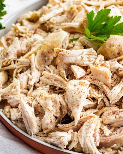 Pollo desmenuzado en Instant Pot