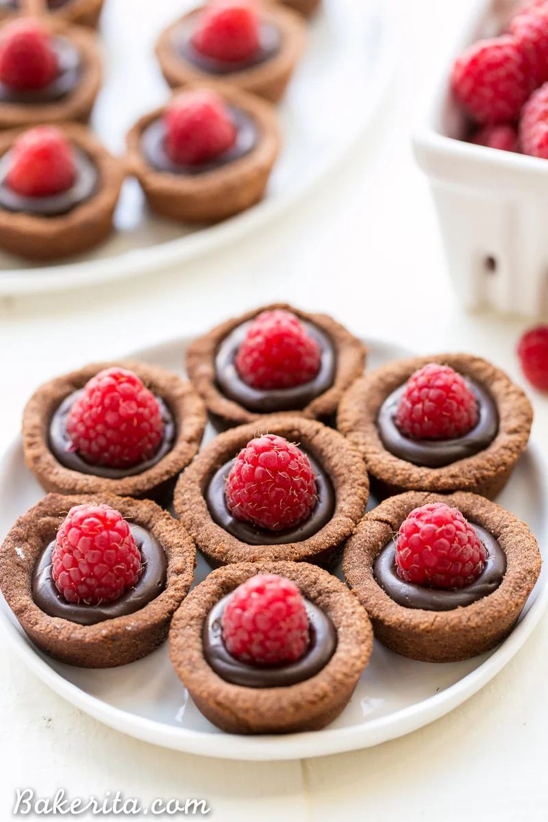 Gluten-Free Chocolate Raspberry Tartlets
