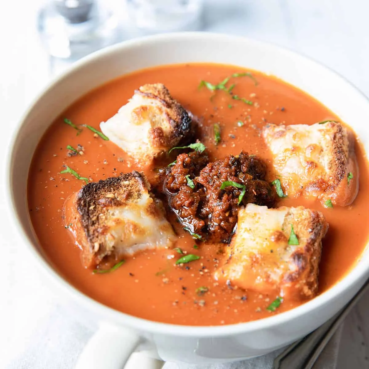 Tomato Pesto Soup