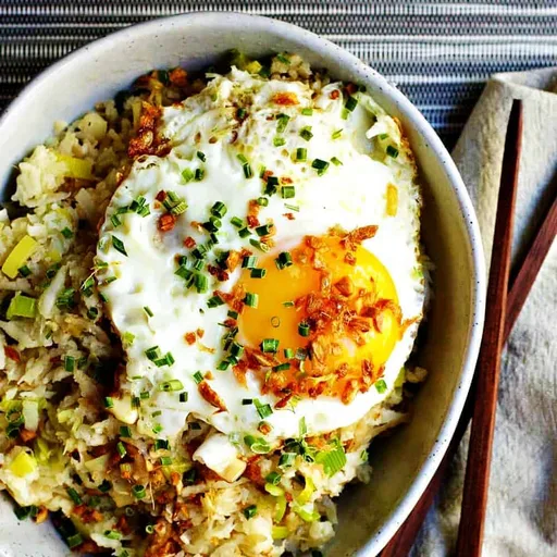 Arroz frito de coliflor