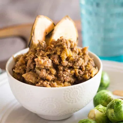 Creamy Plantain and Squash Ground Beef Mash