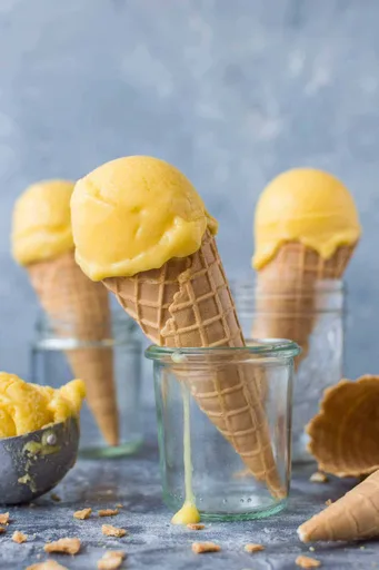 Sorbete de Mango Lassi (Vegano)