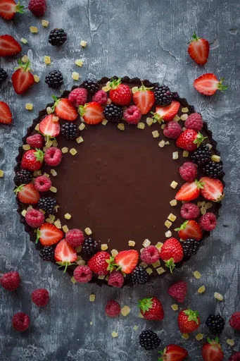 No-Bake Chocolate Tart With Stem Ginger (Vegan)