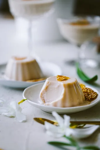 Panna cotta con caramelo salado