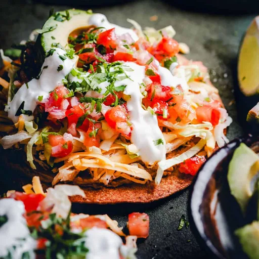 Tostadas de pollo