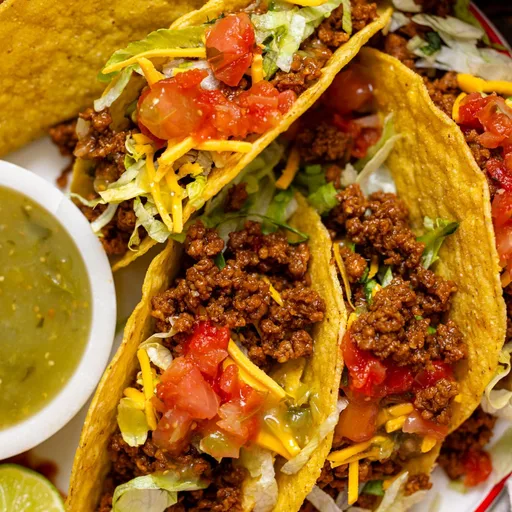 Classic Vegan Ground Beef Tacos with Hard Shells