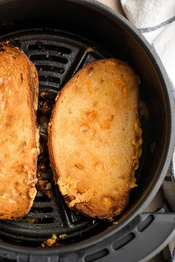 Croque au fromage au air fryer