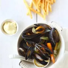 Mejillones en papillote