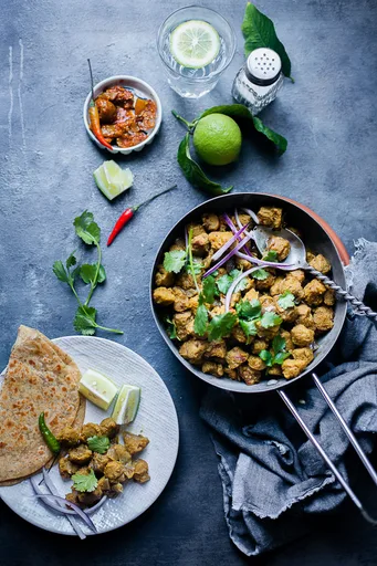 Curry de soja texturizada