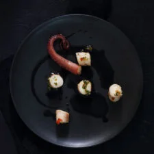 Octopus with a Squid Ink Beurre Noir